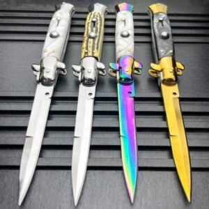 8.75 Inch Italian stiletto knife switchblade auto flick knife